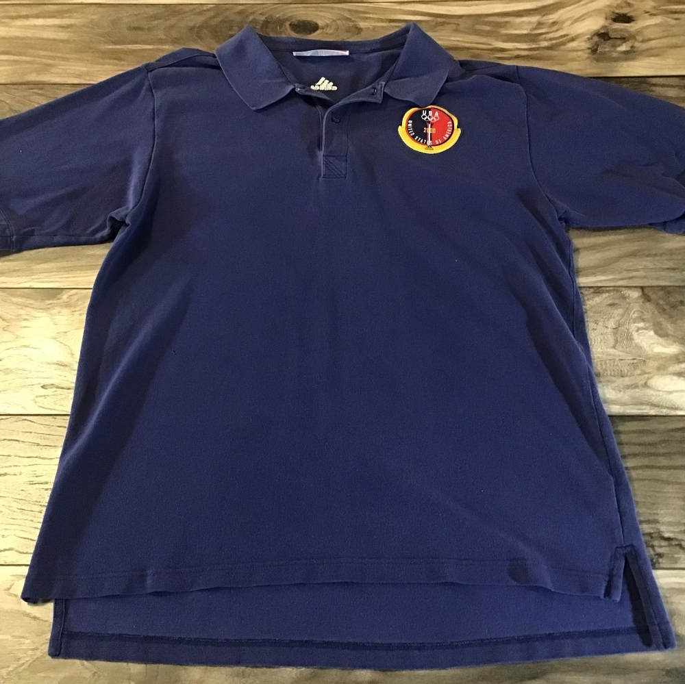 Men's Large Adidas Polo: 2000 Olympics USA RARE
